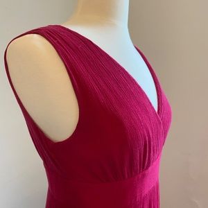Banana Republic Red Lined Dress 100% Cotton
